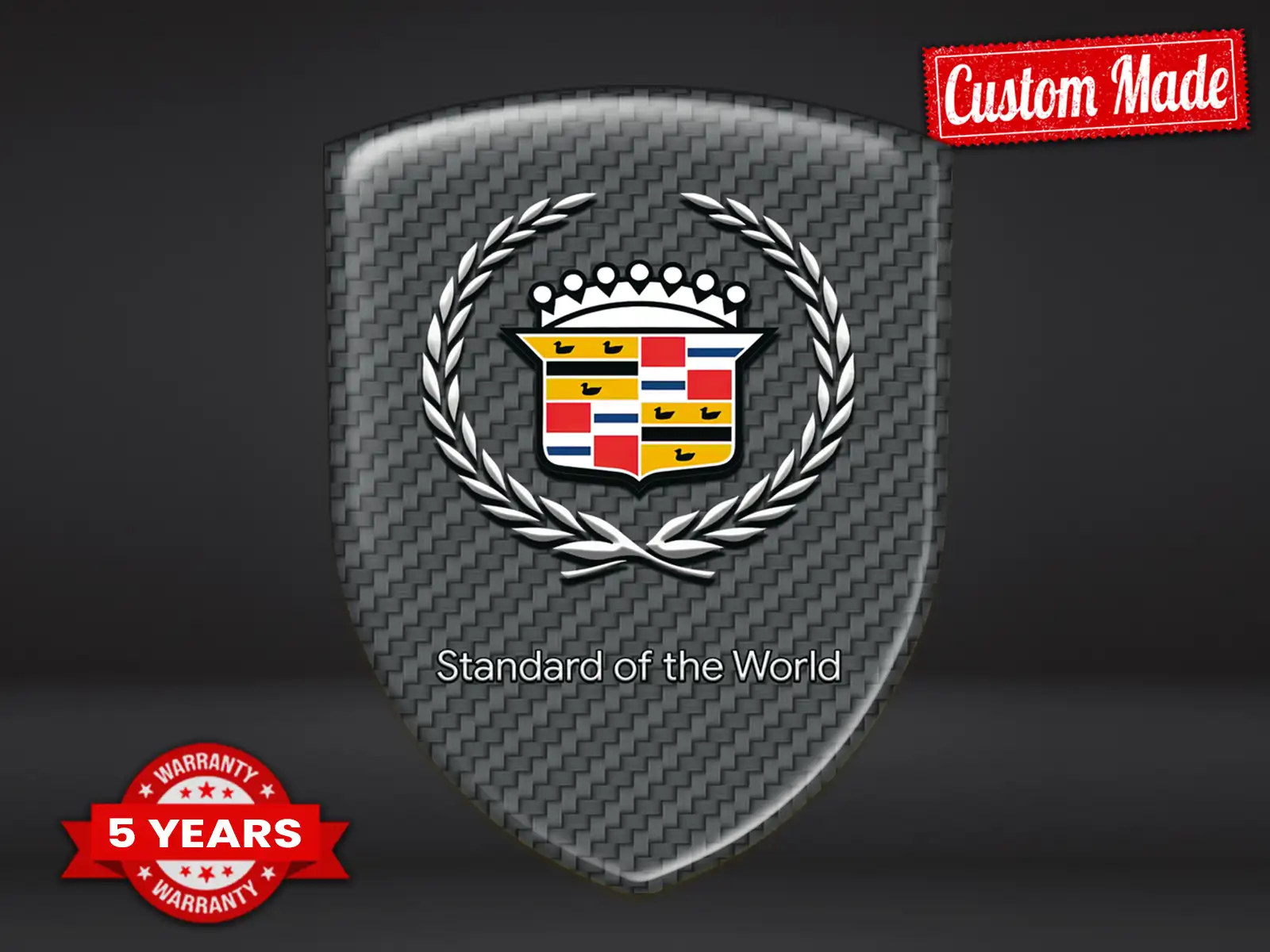 Cadillac Cupola Adesiva Premium Edizione Badge Auto Custom